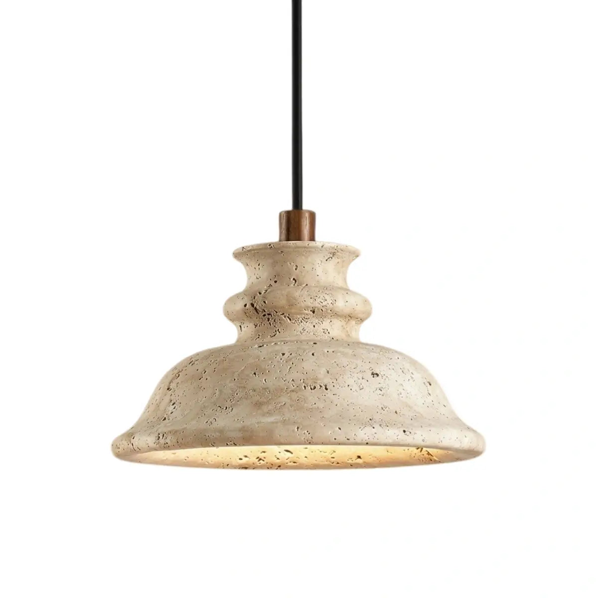 Strata Modern Travertine Pendant Light